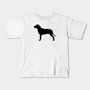 American Pit Bull Terrier Silhouette Kids T-Shirt